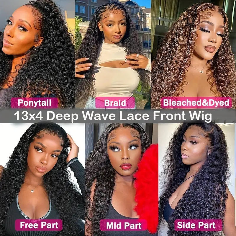 Deep Wave HD Lace Front Wig